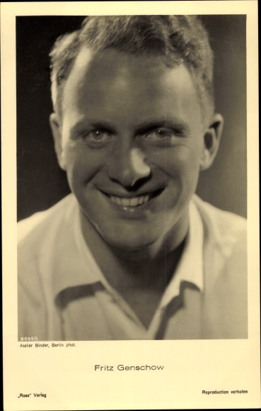 Acteur Fritz Genschow, portret, Ross Verlag 8095/1