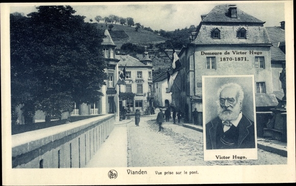 PC Vianden Luxembourg, Vue prize sur le Pont, apartment of Victor Hugo