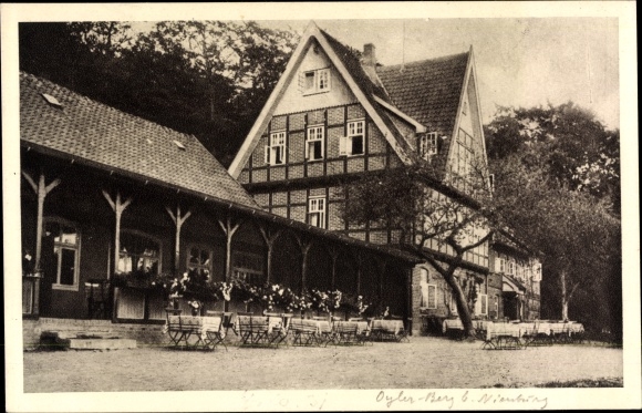 Postcard Oyle Marklohe in Lower Saxony, Oyler Berg, pension and forestry