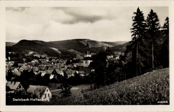 PC Steinbach Hallenberg in the Thuringian Forest, panorama