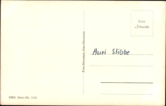 Postcard Idar Oberstein on the Nahe, pond loop