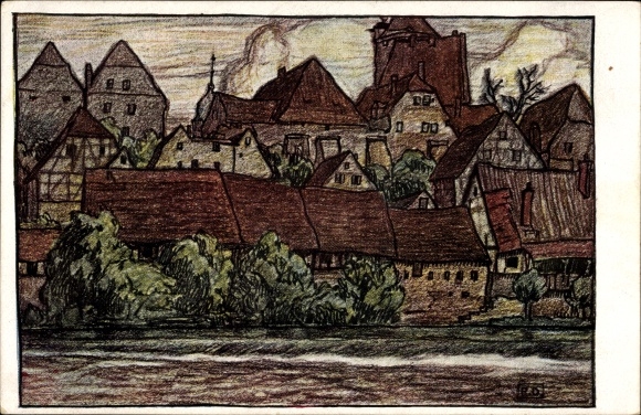 Artist PC Haarek, R., Besigheim in the district of Ludwigsburg, on the Enz