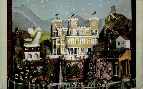 Ak Geyer im Erzgebirge Sachsen, Weihnachtsberg- und Krippenausstellung 1911