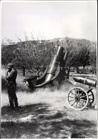 Photo Attack on Sevastopol, mortar shelling the city, 1942