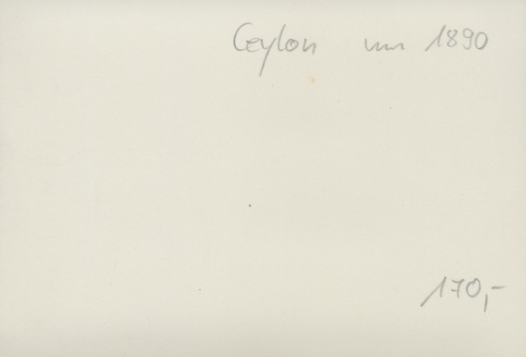 Foto Colombo Sri Lanka Ceylon, riksjabestuurder, tulband, gedistingeerde dame, ca. 1880