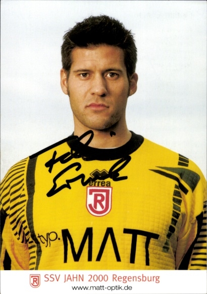 Autograph card footballer Florian Ermler, SSV Jahn Regensburg, autograph