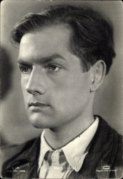 Postcard actor Martin Urtel, portrait, Film Photo Publisher G 136