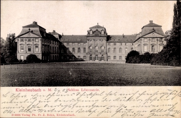Postcard Kleinheubach am Main Lower Franconia, Löwenstein Castle