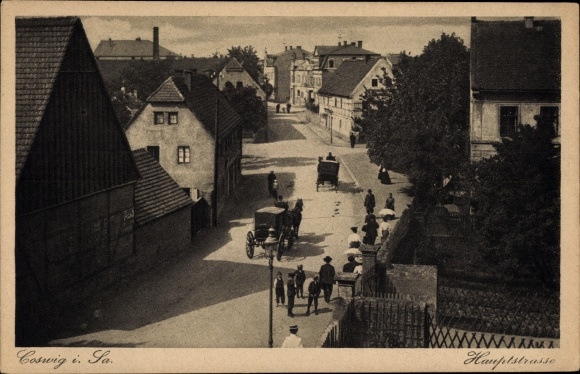 PC Coswig in Saxony, lot in the main street