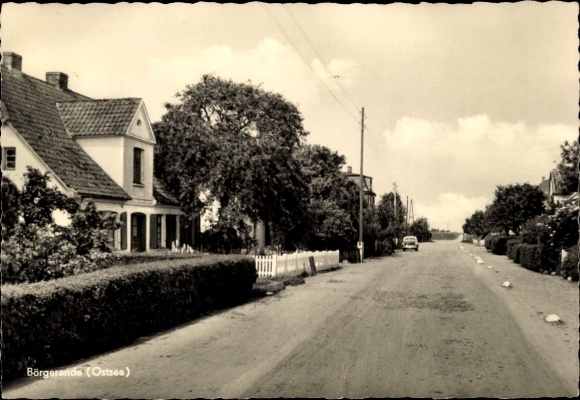 Postcard Börgerende Rethwisch Mecklenburg Vorpommern, street scene