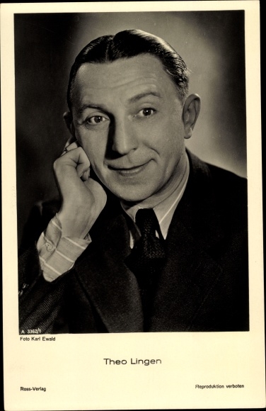 Ak Schauspieler Theo Lingen, Portrait