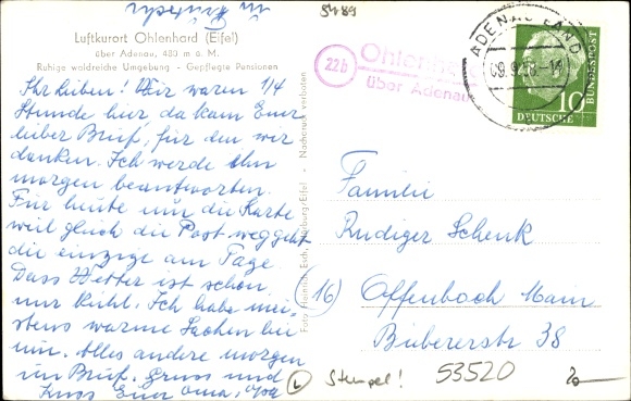 KP Ohlenhard w powiecie Ahrweiler w Nadrenii-Palatynacie, dom towarowy Bodenheim, Dreisbachtal, Hohe Acht