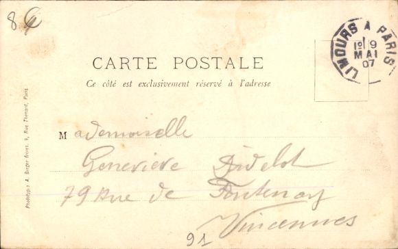 Postcard Lozere Essonne, Rue de l'Yvette