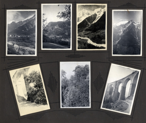 Photo album alpinism, mountaineers, glaciers, snow
