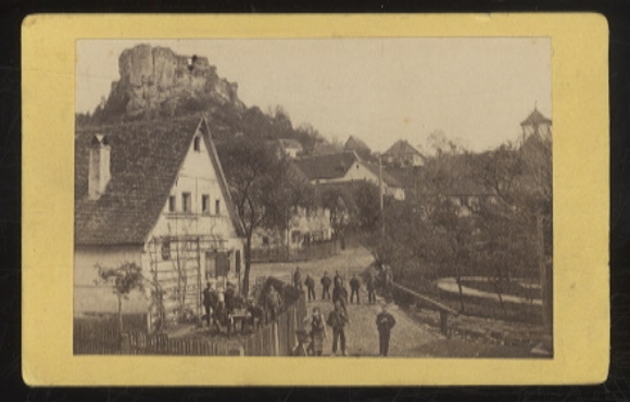 CdV Foto Streitberg Wiesenttal Fränkische Schweiz, Blick von der Post