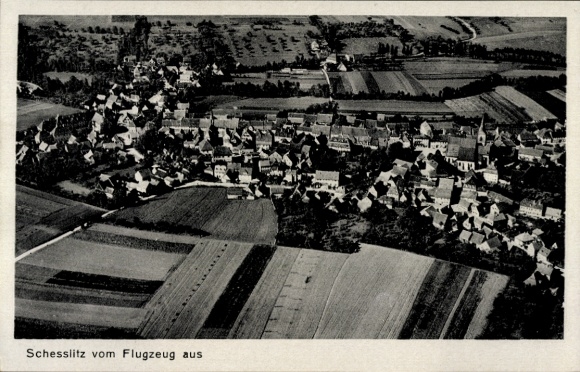 Postcard Schesslitz Scheßlitz in Upper Franconia, aerial photograph