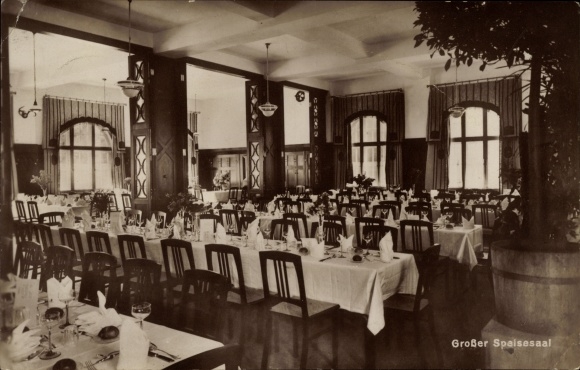 PC Wirsberg in the Franconian Forest of Bavaria, Werner&#39;s Hotel zur Post, large dining room