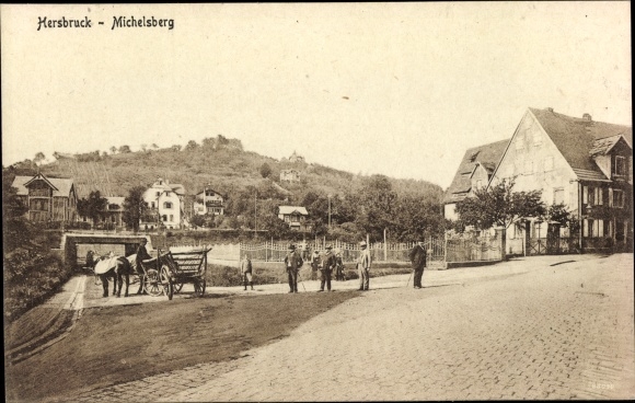 PC Hersbruck in Middle Franconia, lot on the Michelsberg, horse-drawn carriage
