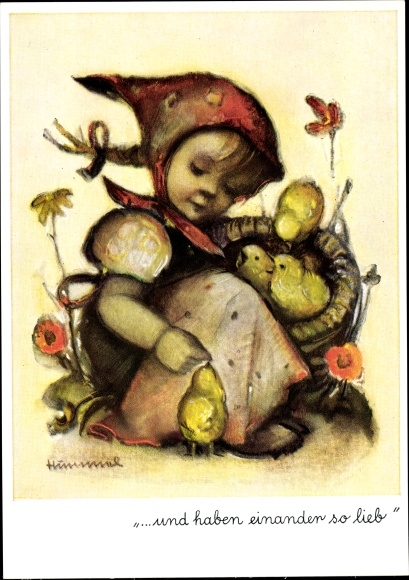 Artist PC Hummel, Berta, nr. 4951, en hou zoveel van elkaar, meiden, meiden