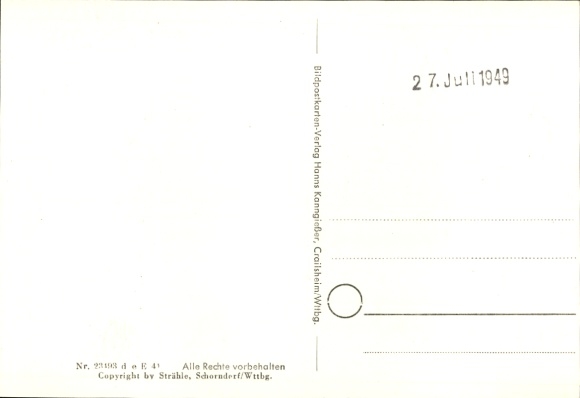 Postcard Bielefeld, Johannistal, aerial photograph