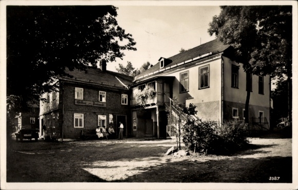 Postcard Titschendorf Wurzbach, Gasthaus zum Frankenwald