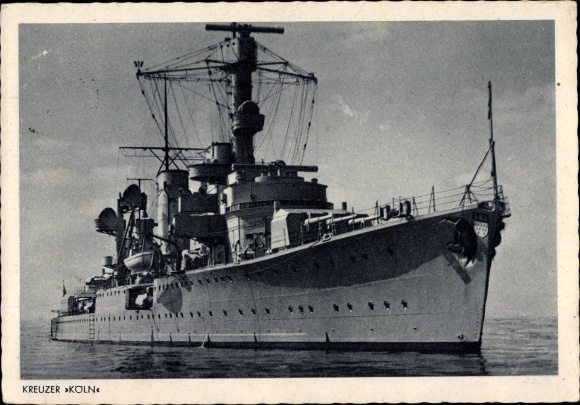 PC Deutsches Kriegsschiff Köln, Reichsmarine, Kriegsmarine, light cruiser, Königsberg class