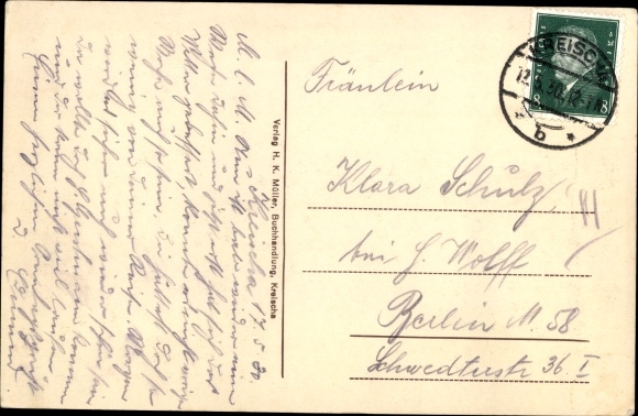 Postcard Kreischa near Dresden, sanatorium, Kurhausplatz