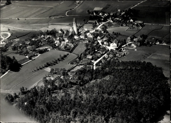 Photo Kirchhaslach in Swabia, aerial photograph
