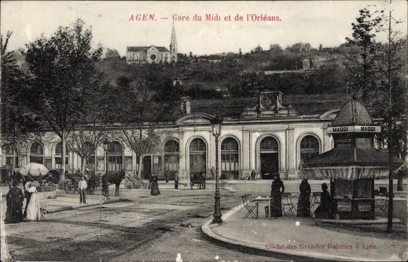 Ak Agen Lot et Garonne, Gare du Midi et de l'Orleans