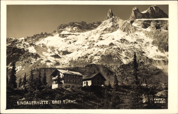 Postcard Tschagguns in Vorarlberg, Lindauer Hütte