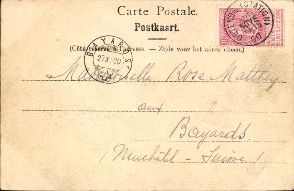 Postcard Oostende Ostend West Flanders, lighthouse