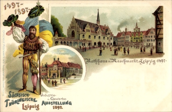 lito Leipzig, Saksońska Wystawa Przemysłu i Handlu Turyngii 1897, Ratusz, Naschmarkt