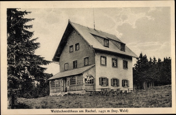 Postcard Klingenbrunn Spiegelau in the Bavarian Forest Lower Bavaria, Waldschmidthaus am Rachel