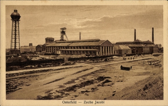 Ak Osterfeld Oberhausen im Ruhrgebiet Westfalen, Zeche Jacobi