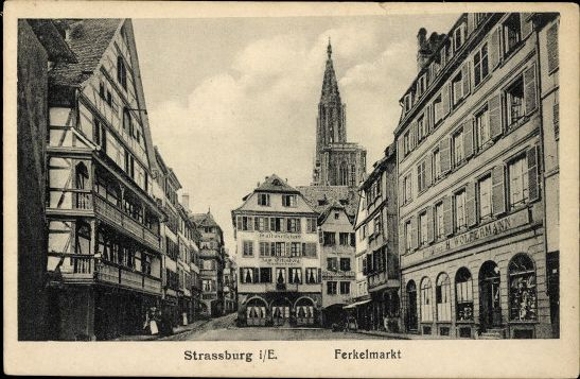 9 Ak, Strasbourg Straßburg Elsass, diverse Ansichten