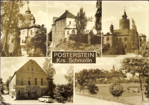 PC Posterstein in Altenburger Land, Gasthof Posterstein, castle, partial views
