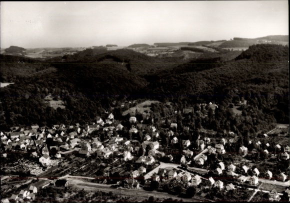Postcard Seeheim Jugenheim an der Bergstraße, aerial photograph