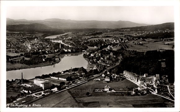 Ak Laufenburg am Hochrhein, Fliegeraufnahme