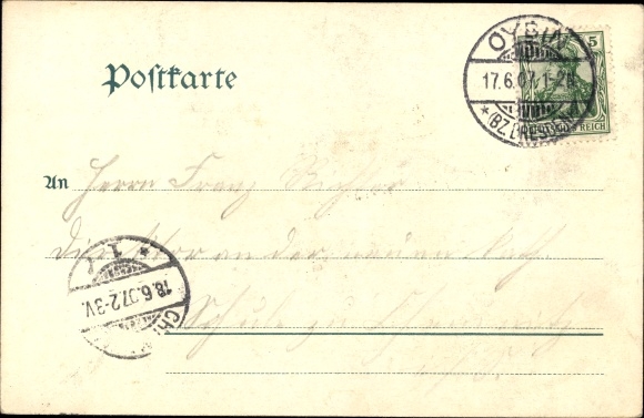 Postcard Oybin in Upper Lusatia, knight's castle, museum