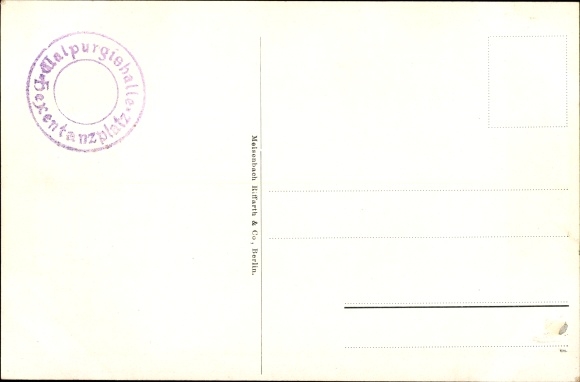 Artist Postcard Thale in the Harz Mountains, Walpurgishalle on the Hexentanzplatz