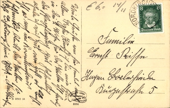 Postcard Nordkirchen in Westphalia, Nordkirchen Castle, postal rest home