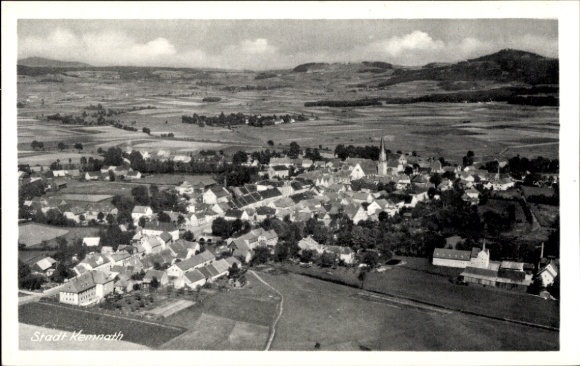Postcard Kemnath in the Upper Palatinate, aerial photograph