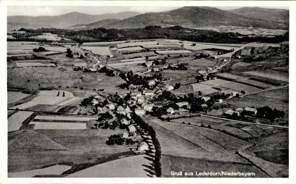 Postcard Lederdorn Chamerau in the Bavarian Forest Upper Palatinate