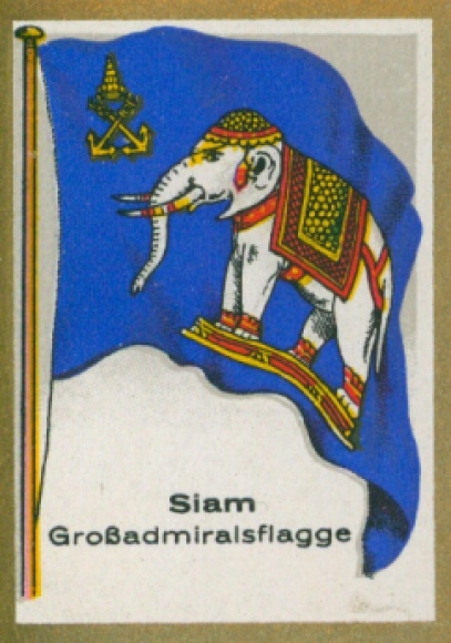 Sammelbild Ulmenried Fahnenbilder Nr. 237, Siam, Großadmiralsflagge