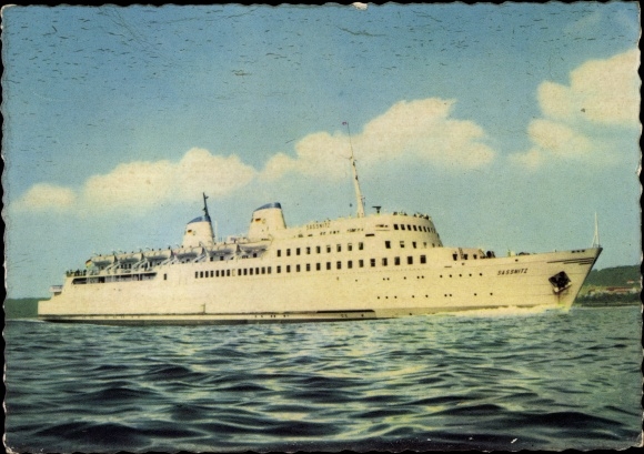 Ak MS Sassnitz, Eisenbahnfährschiff der Dt. Reichsbahn