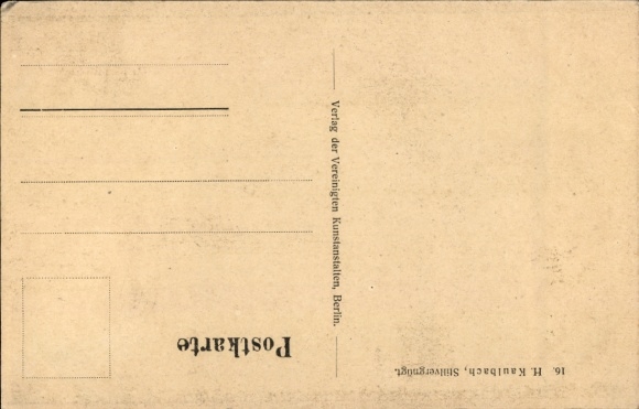 Artist Postcard Kaulbach, H., Still-contented, Child