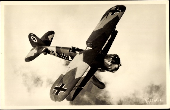 PC Deutsche Luftwaffe, dive bomber Henschel Hs 123 A-1, 52+A13, Stuka