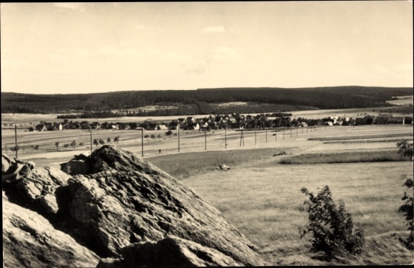 Ak Satzung Marienberg im Erzgebirge, Blick vom Hirtsteinmassiv