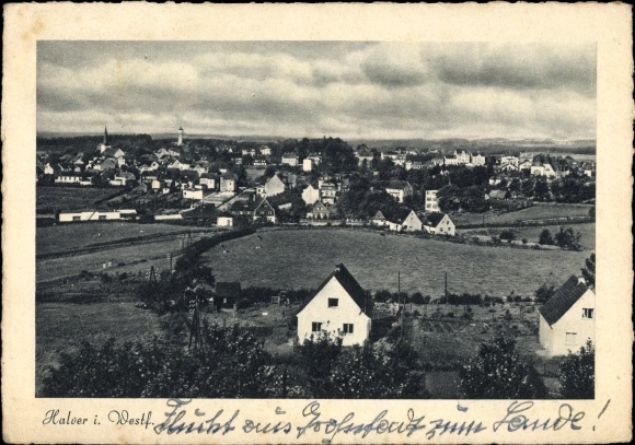 Ansichtkaart Halver in Westfalen, overzicht