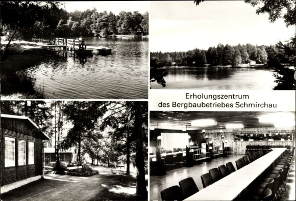 Ansichtkaart Schönberg Rosenbach im Vogtland, recreatiecentrum van het mijnbouwbedrijf Schmirchau, binnenaanzicht